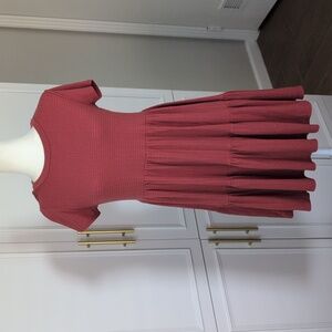 See You Monday Tiered Mini Dress With Stretch L